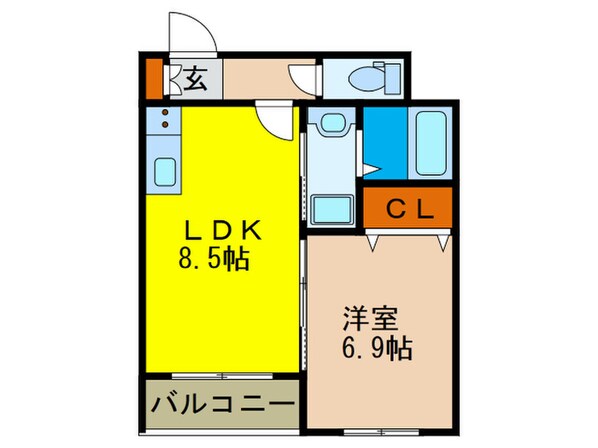 プレアデス千里山田の物件間取画像